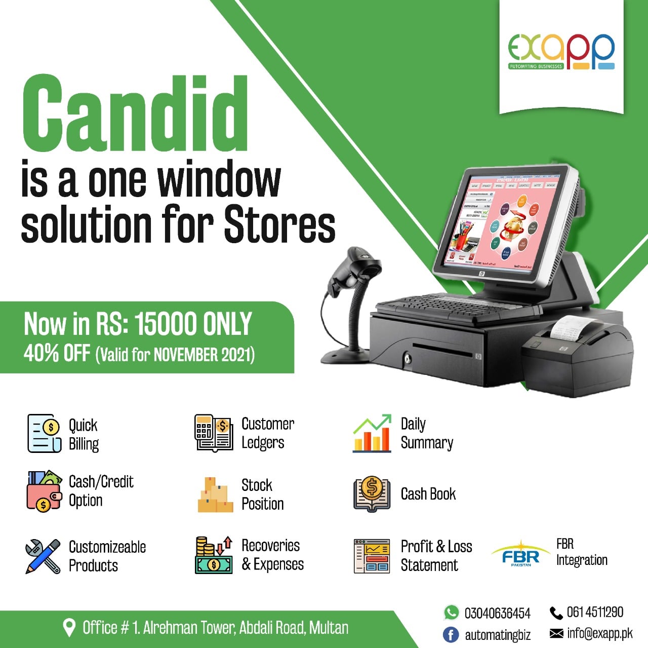 Candid best software for POS FBR