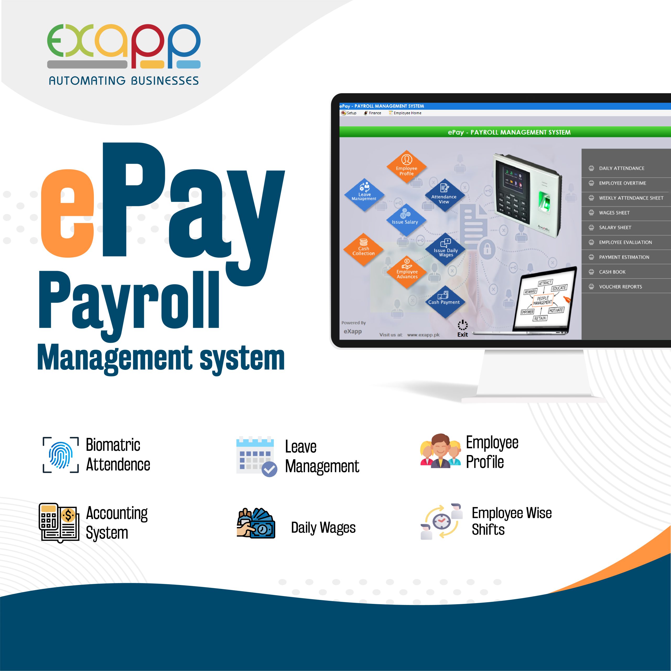 ePay Best biometric attendance software