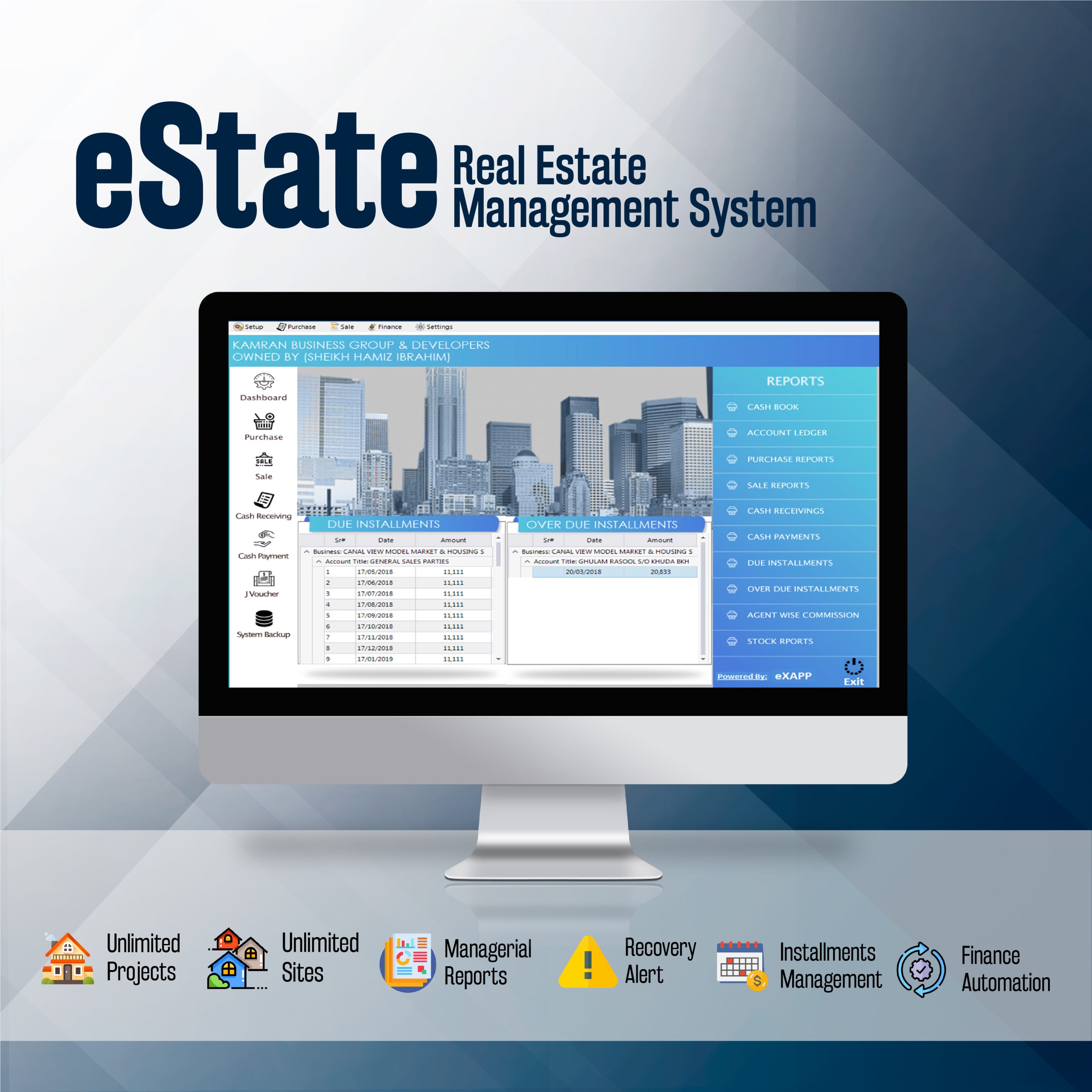 eState Best software for real estate and property dealers